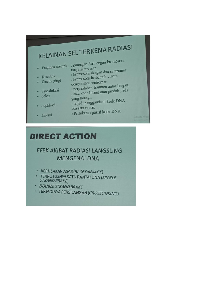 Radiobiologi 1 | PDF