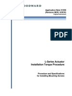 L-Series Actuator Installation Torque Procedure: Application Note 51558 (Revision NEW, 8/2016)