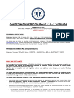 Metropolitano U16 FAM 2022