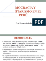 Democracia y Autoritarismo en El Perú