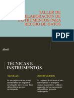 Taller de Elaboración de instrumentosOOOOOOOOOOO