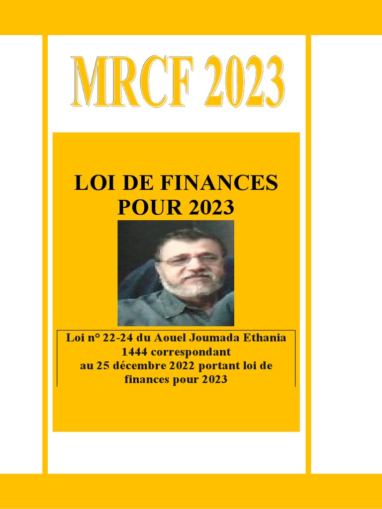 Loi de Finances 2023 en Algérie | PDF | Impôt sur le revenu | Impôts