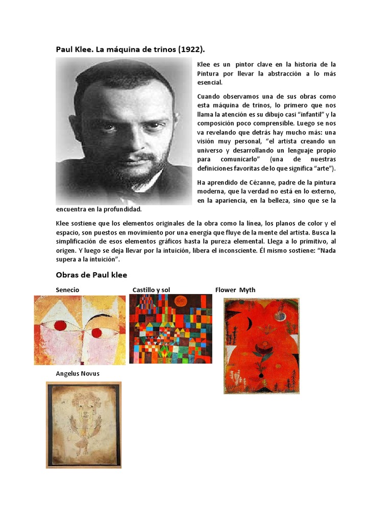 Paul Klee | PDF | Arte abstracto | Cubismo