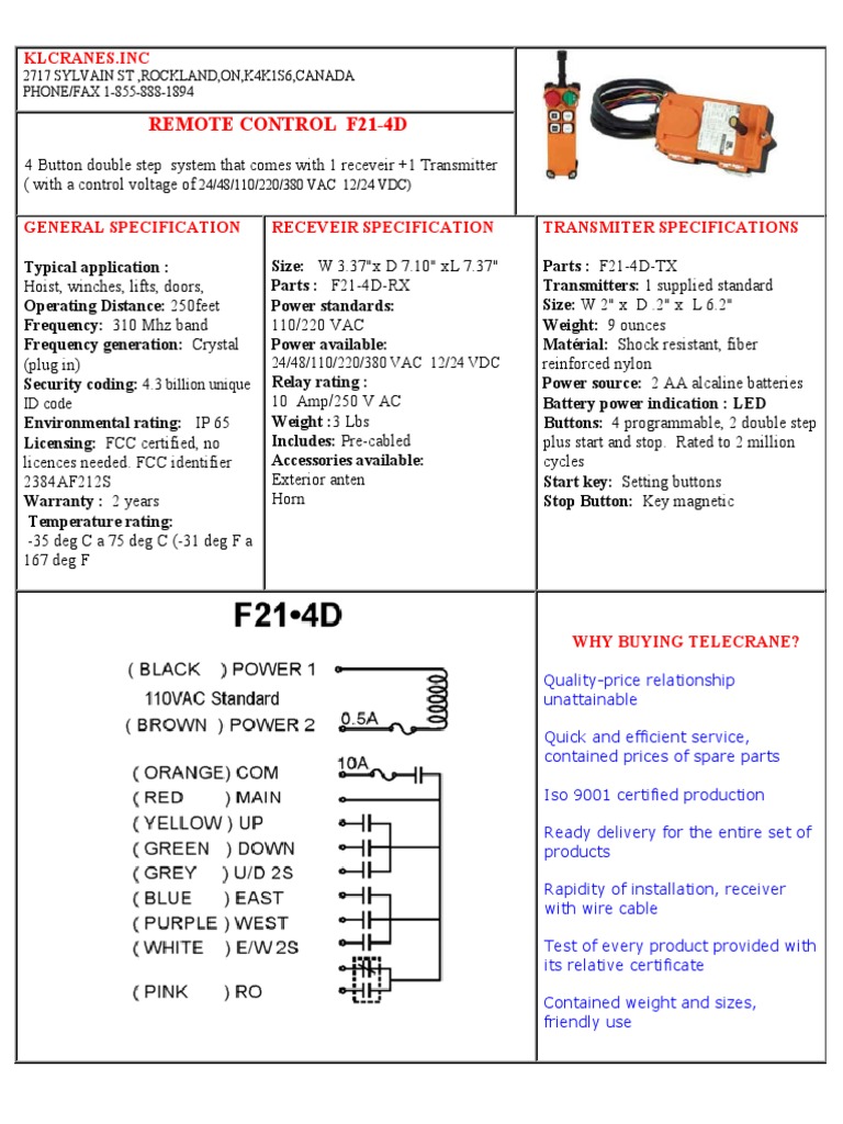 F21-4D Remote Control Specifications | PDF | Technology & Engineering