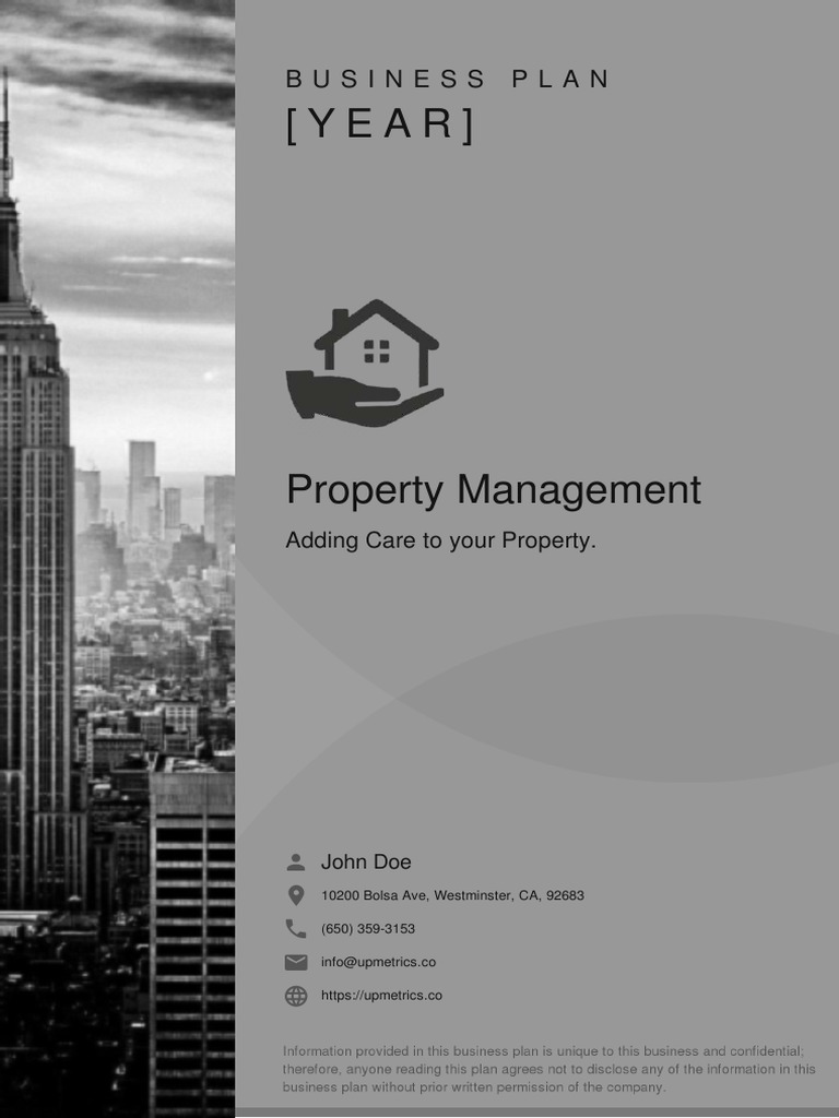 property management business plan doc