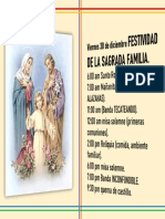 Fiesta de la Sagrada Familia