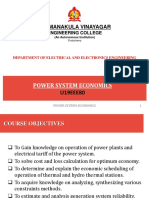SMVEC Power System Economics Syllabus