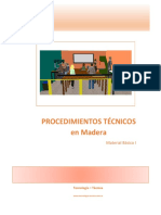 Procedimientos Técnicos en Madera: Material Básico I