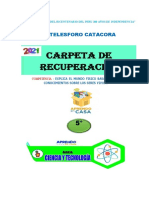 Carpeta Rec - Explica El Mundo - CT 5to.