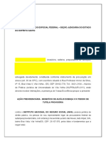 Ação previdenciária requerendo auxílio-doença negado pelo INSS