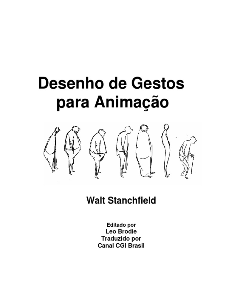 Desenho de Gestos para Animação - Walt Stanchfield v2 | PDF | Pensamento |  Desenho, image size:768x1024
