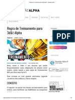 3D - T - Regras para Treinamento