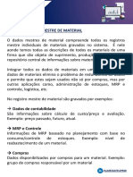 Sap MM - Dados Mestre de Material