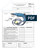 FR-MK-SSOMA-060 Check List de Inspección de Taladro Percutor