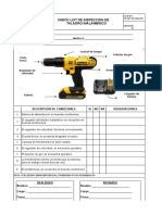 FR-MK-SSOMA-061 Check List de Inspección de Taladro Inalambrico