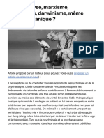 Psychanalyse, Marxisme, Écologisme, Darwinisme, Même Combat Satanique ? - Le Salon Beige