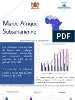 Etude Echanges Maroc Afrique Subsaharienne 2017
