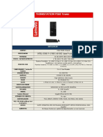 Thinkstation P360 Tower: Intel Core I7-12700K 3.60 GHZ (Hasta P-Core 4.9Ghz / E-Core 3.8Ghz)