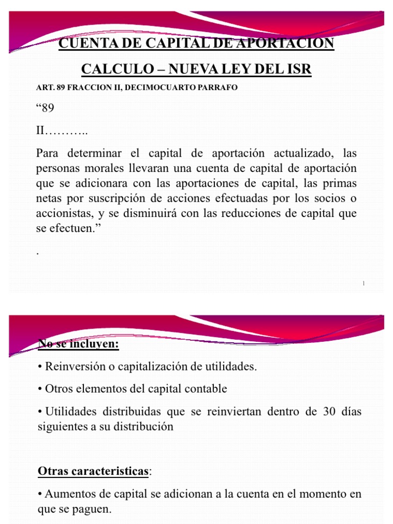 Cálculo de CUCA y CUFIN en Excel | PDF | Impuesto sobre la renta ...