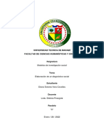 Elaboración de Un Diagnóstico Social