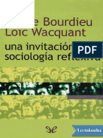 Una Invitacion A La Sociologia Reflexiva - Loic Wacquant