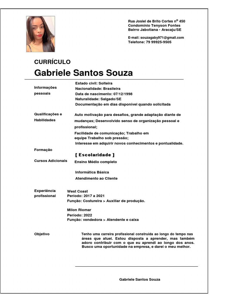 Meu Currículo ? | PDF