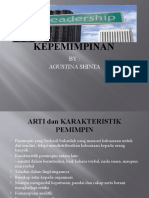 Manajemen Kepemimpinan: BY: Agustina Shinta