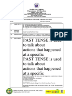 Past and Past Perfect Tenses Lesson