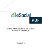 Leiautes Do Esocial v. S-1.1 - Anexo II - Regras