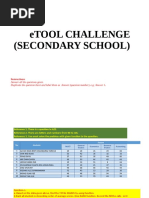 Sample Question Etool (Excel) - Secondary