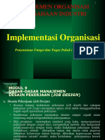 Implementasi Organisasi