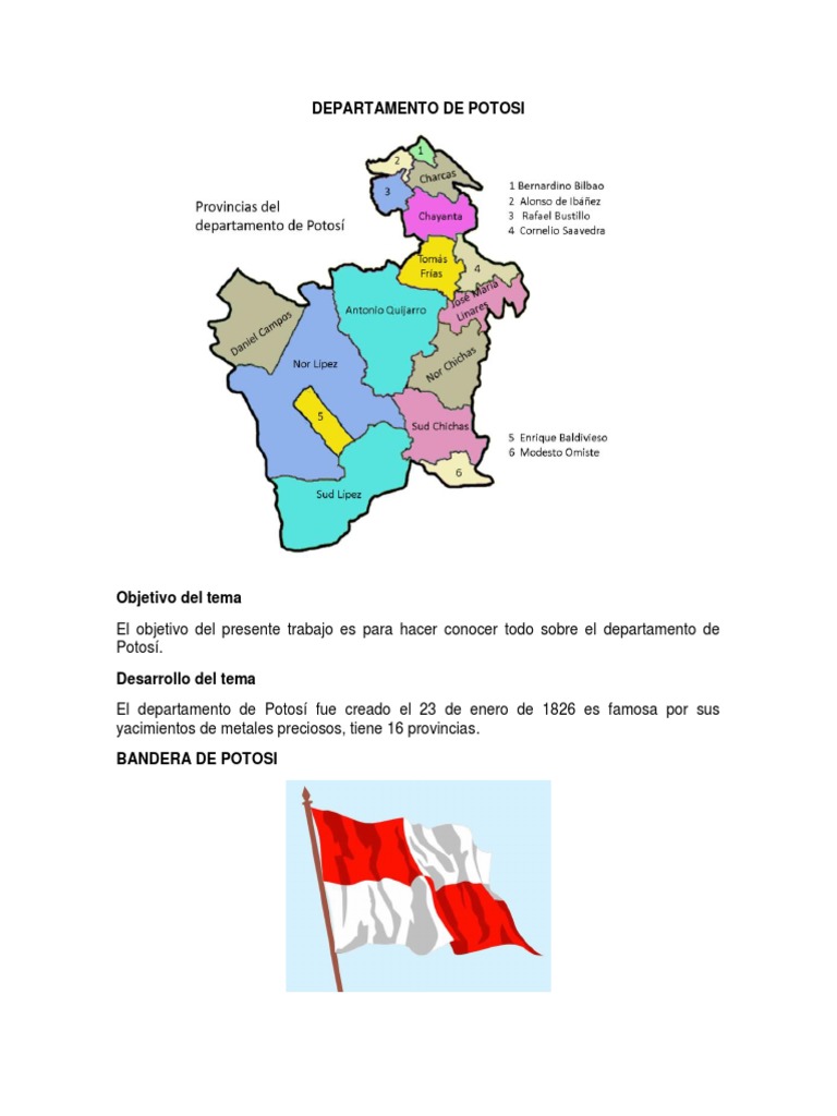 Departamento de Potosi1 PDF