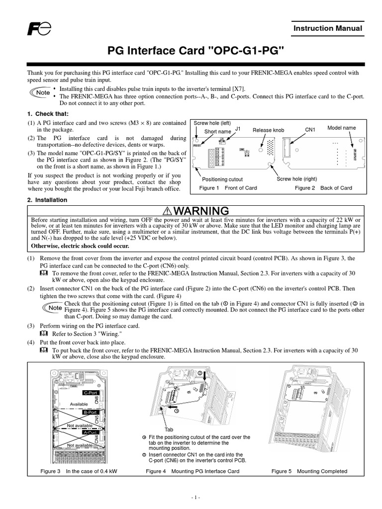 INR-SI47-1283b-E - PG Interface Card | PDF | Electrical Connector ...