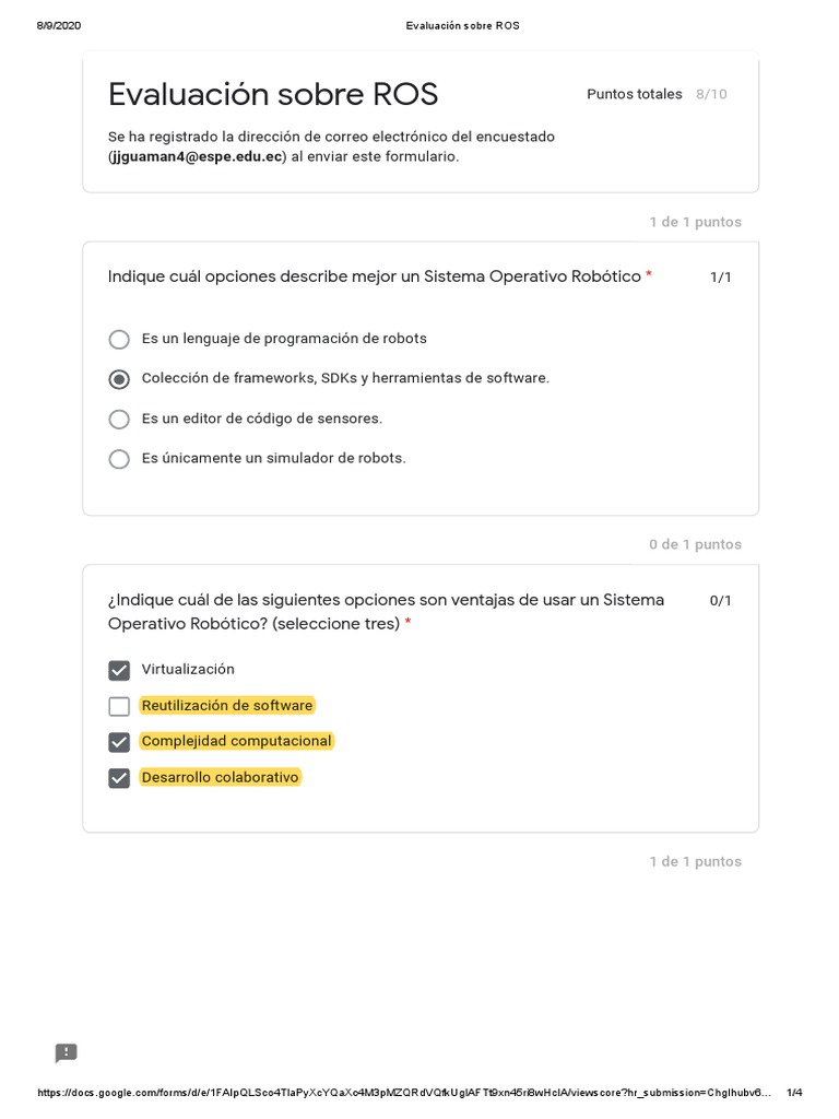 Evaluación Sobre ROS | PDF | Software | Programación de computadoras
