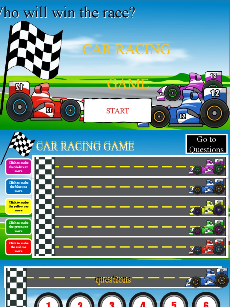 Interactive Car Racing Game for Kids | PDF
