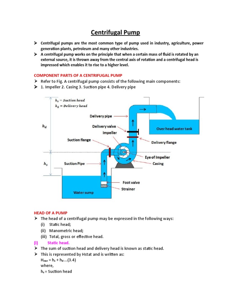 Understanding Centrifugal Pump Head | PDF | Finance & Money Management ...