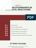 CHM012.UNIT 3 Mass Relationships in Chemical Reactions