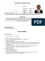 My Updated CV Kehinde Olufemi.