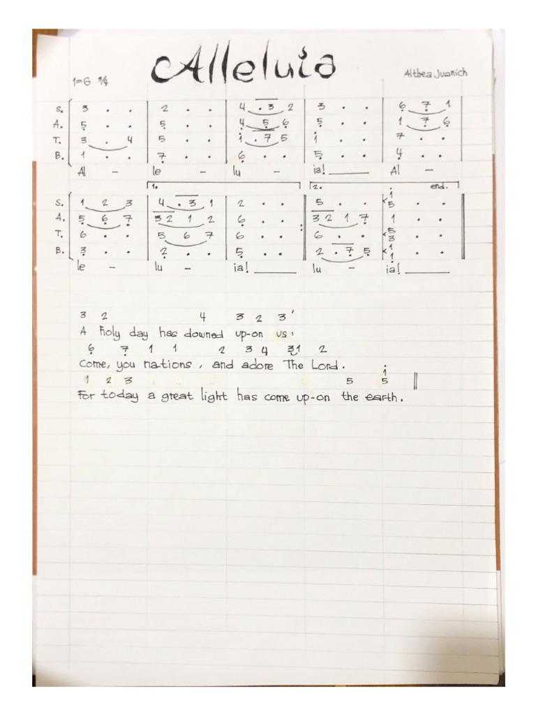 Alleluia Christmas Gospel Acclamation PDF