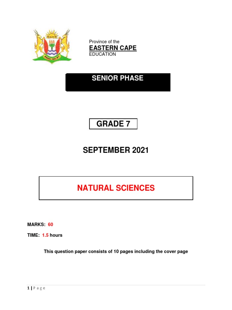 Grade 7 Natural Science Term 3 Test | PDF | Heat Transfer | Insulator ...