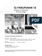 Araling Panlipunan 10: Ikaapat Na Markahan Ikatlong Linggo