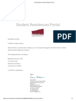 Proof of Address Letter for Student Housing