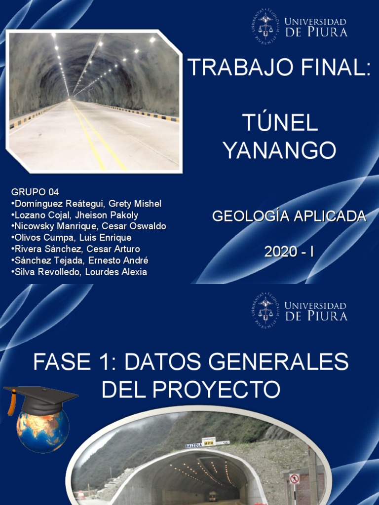 Geología y construcción del Túnel Yanango | PDF | Geofísica | Cartografía