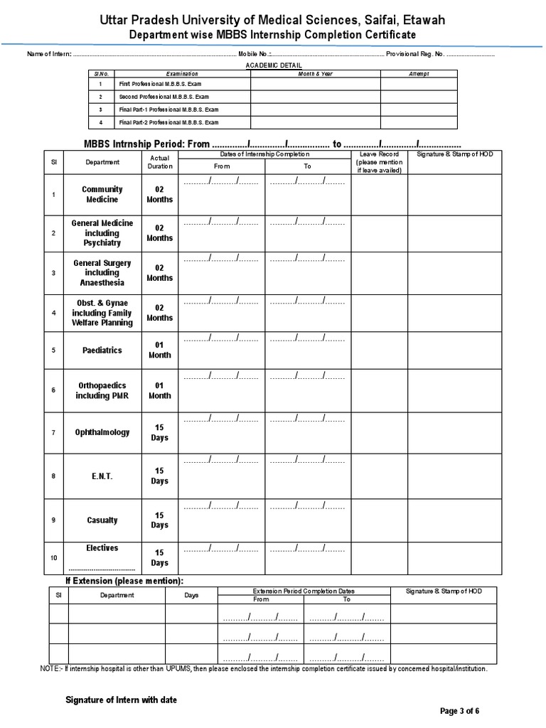uttarpradesh-university-of-medical-sciences-mbbs-internship-format