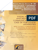 Social Networks and Institutional Communication: The Case of Portuguese Universities