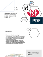 Singleness, Marriage and Divorce (Assignment)