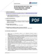 Proceso de Selección Cas #286 - 2022 Inspector Tributario - Campaña Oficina Zonal Juliaca