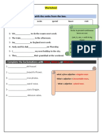 Worksheet: - Complete The Exclamations With,, or