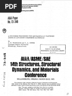 A Synthesis Procedure for Mechanically Fastened Joints in Advanced Composite Materials