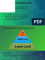 Managerial Hierarchy and Levels
